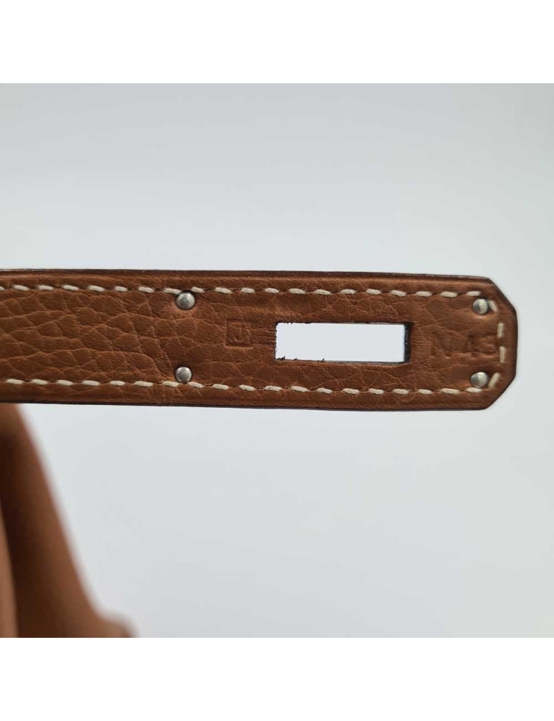 Sac HERMES KELLY II en cuir togo gold 