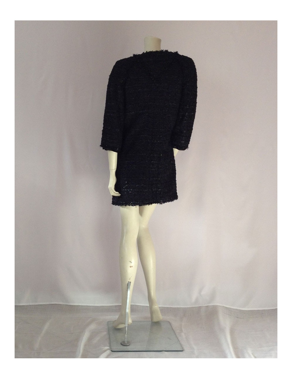 Manteau Chanel en tweed métallisé