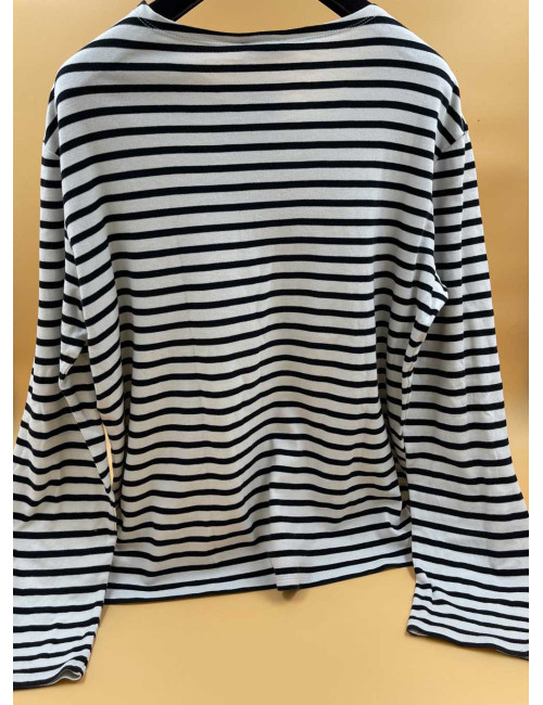 Marinière CHANEL en coton bleu et blanc