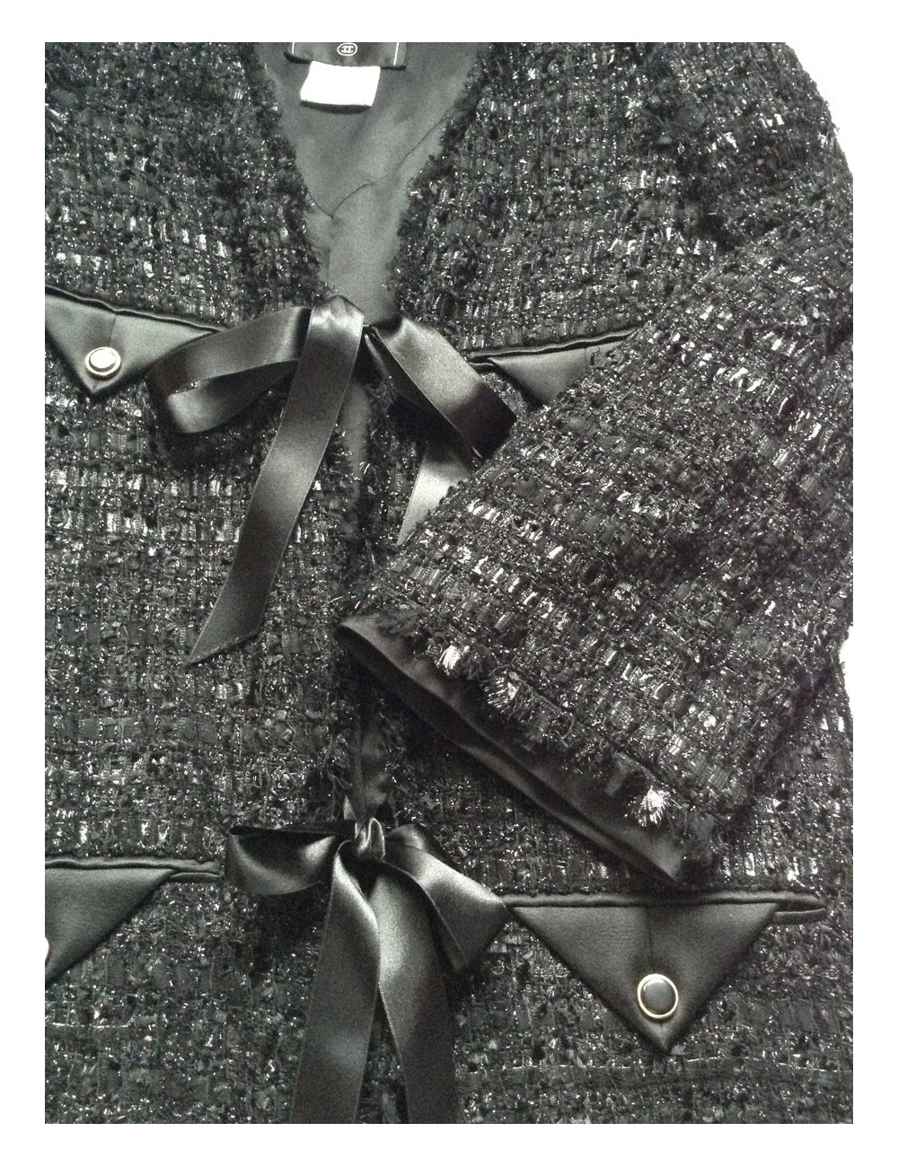 Manteau CHANEL Tweed métallisé