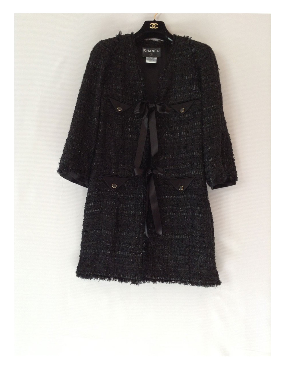 Manteau CHANEL Tweed métallisé