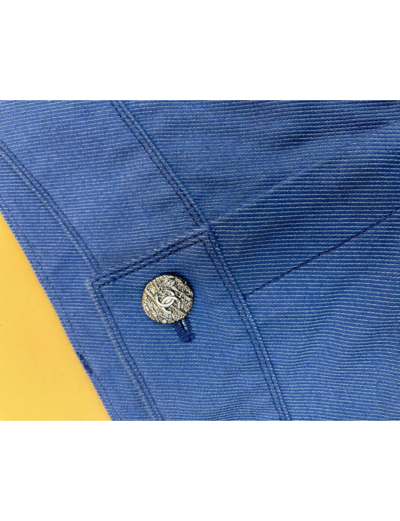 Short en jean CHANEL T36