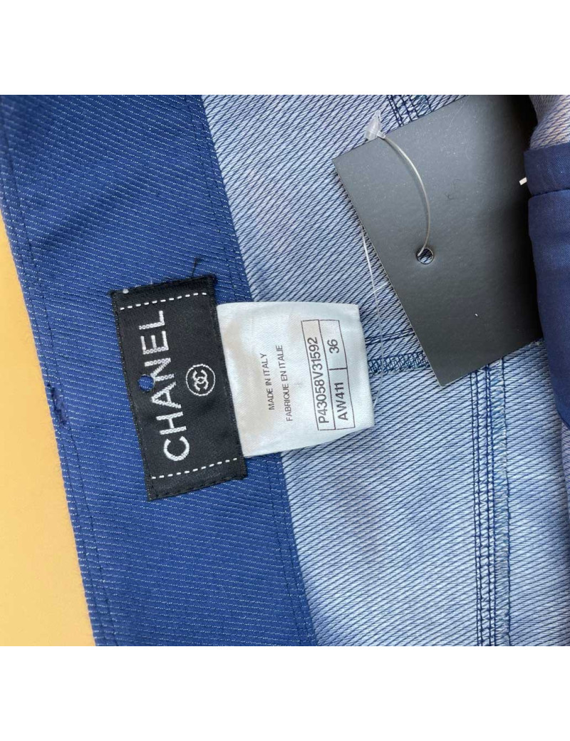 Short en jean CHANEL T36