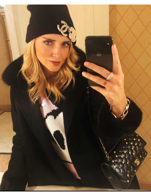 Broche CHANEL perles et strass