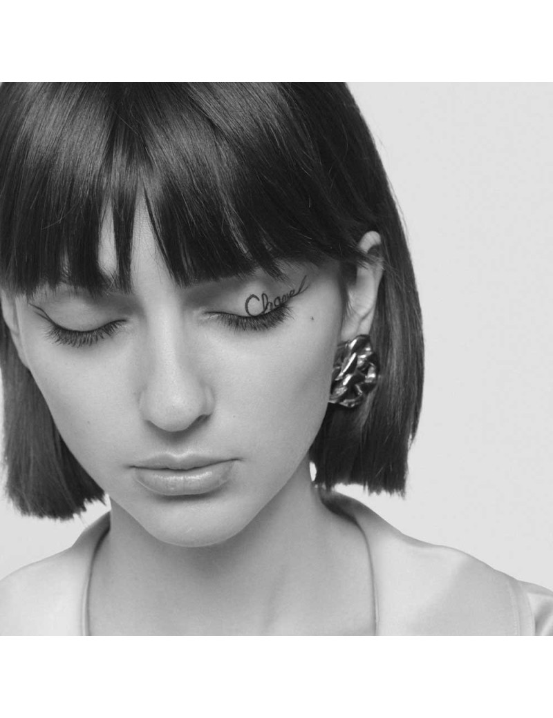 Boucles d'oreille clips CHANEL chaine Vintage en métal doré