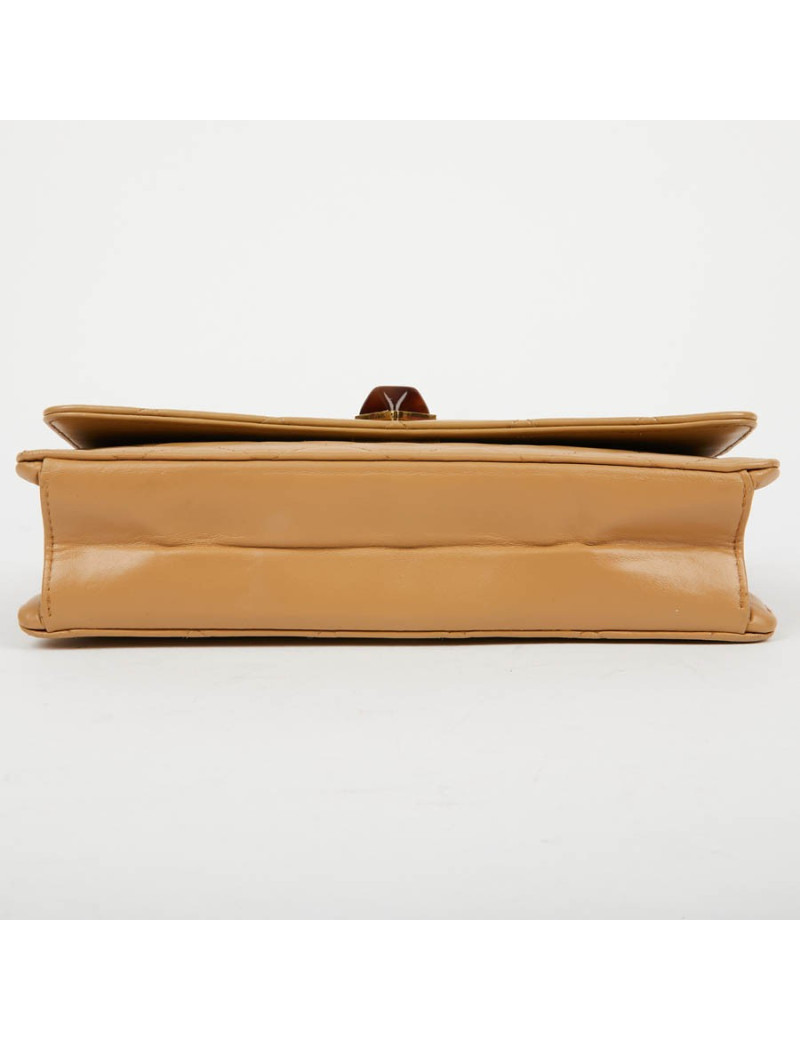Pochette Vintage CHANEL cuir beige