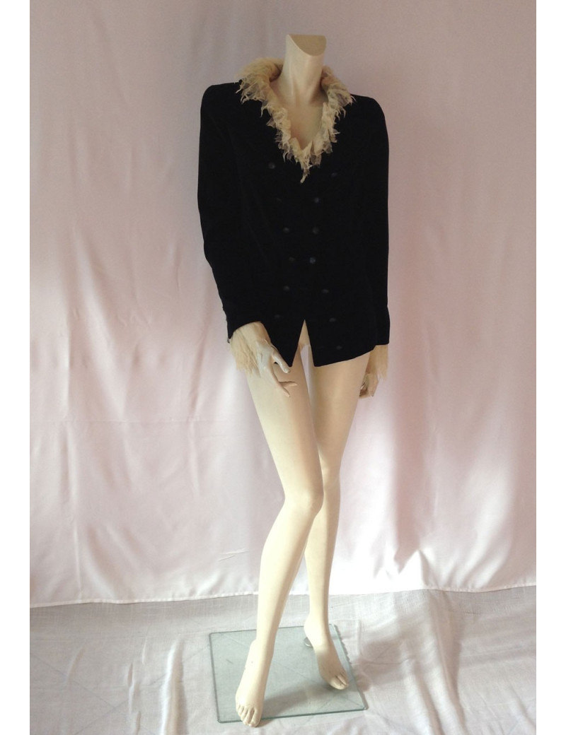 Veste velours noir CHANEL