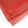 CHANEL Coral Perforated Leather Tote Bag