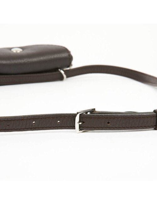 HERMES Vintage Belt Bag in Brown Shearling Certified Authentic