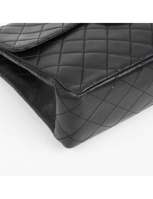 Sac CHANEL noir chaine façon écaille