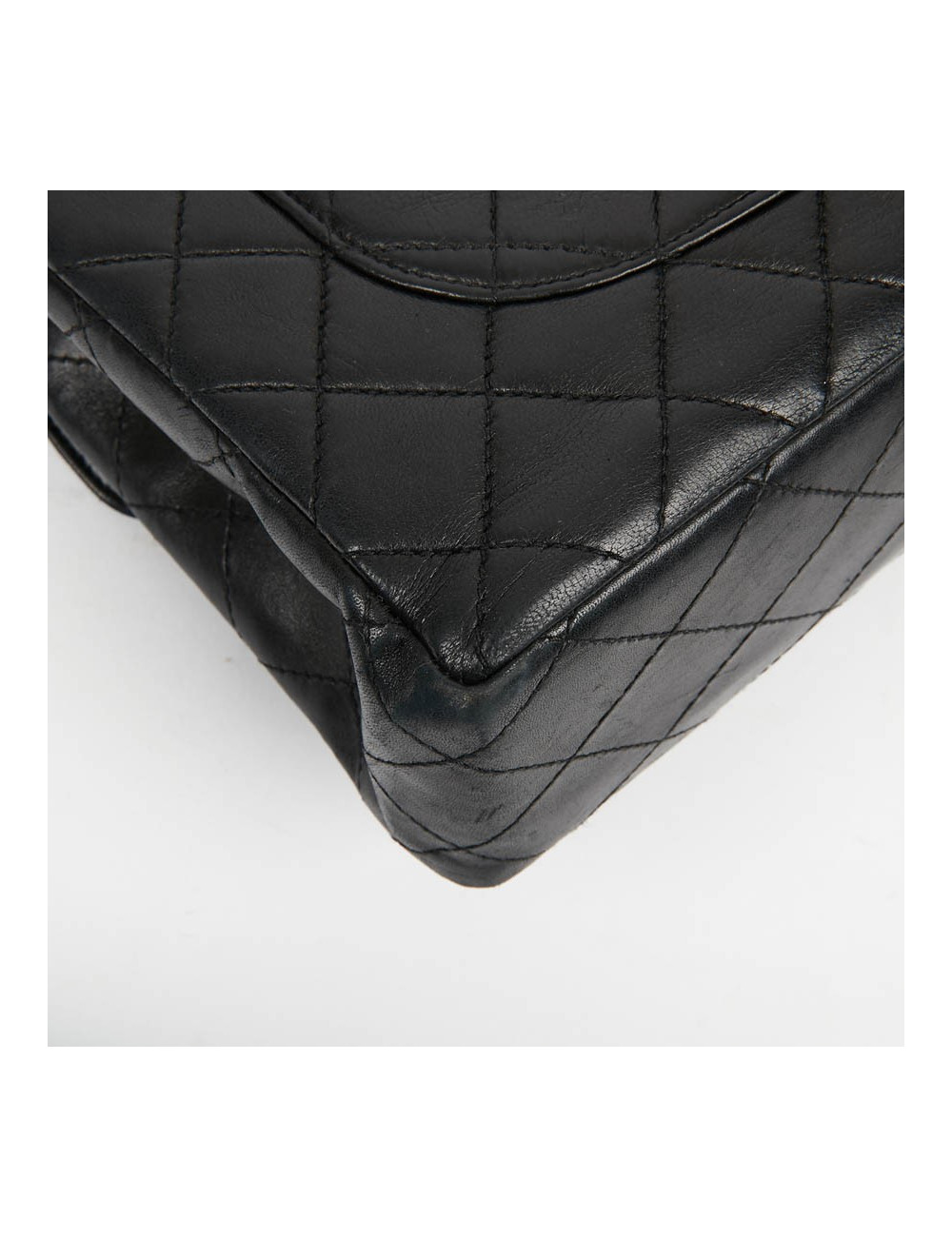 Sac CHANEL noir chaine façon écaille