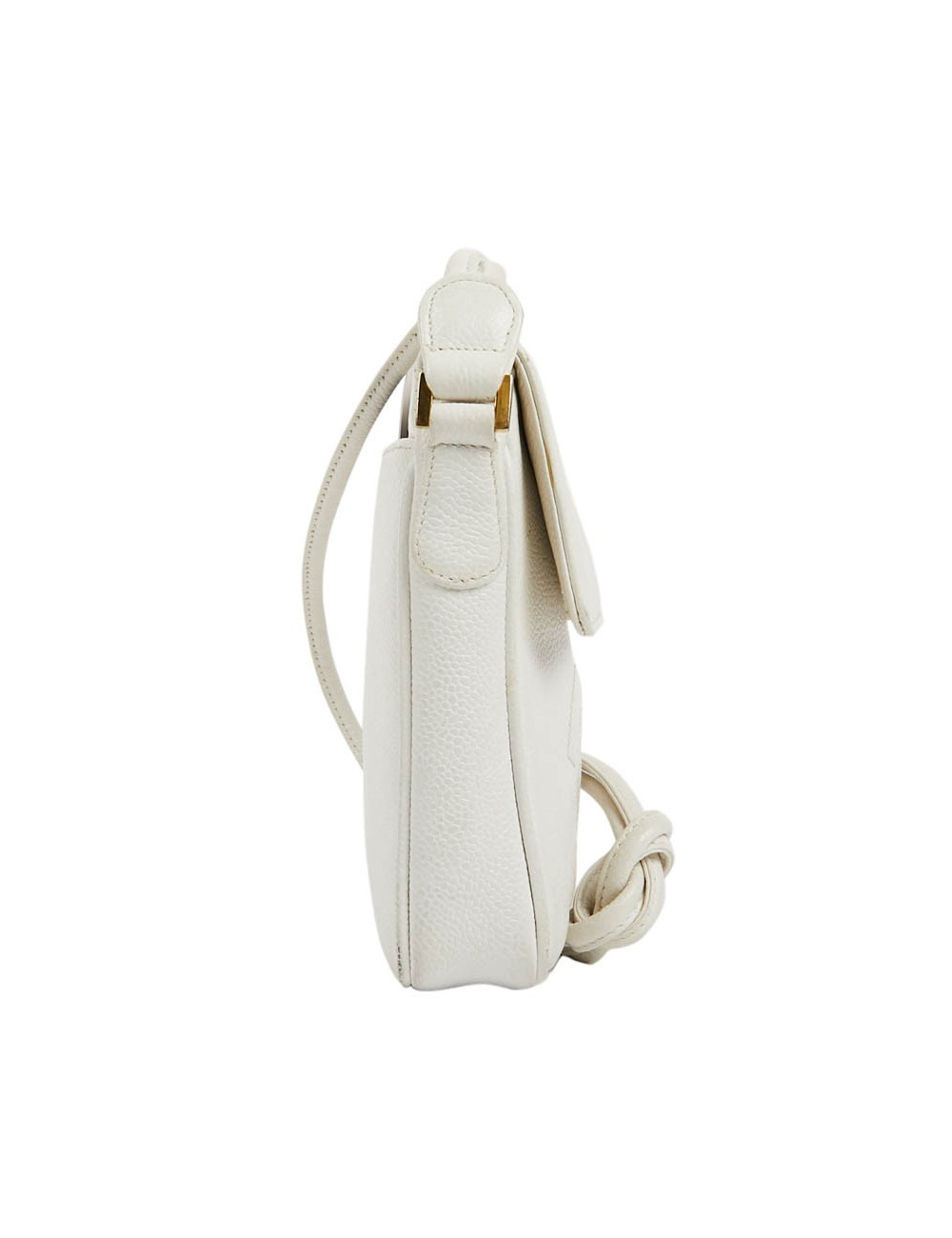 CHANEL Vintage Clutch bag in Grained White Leather