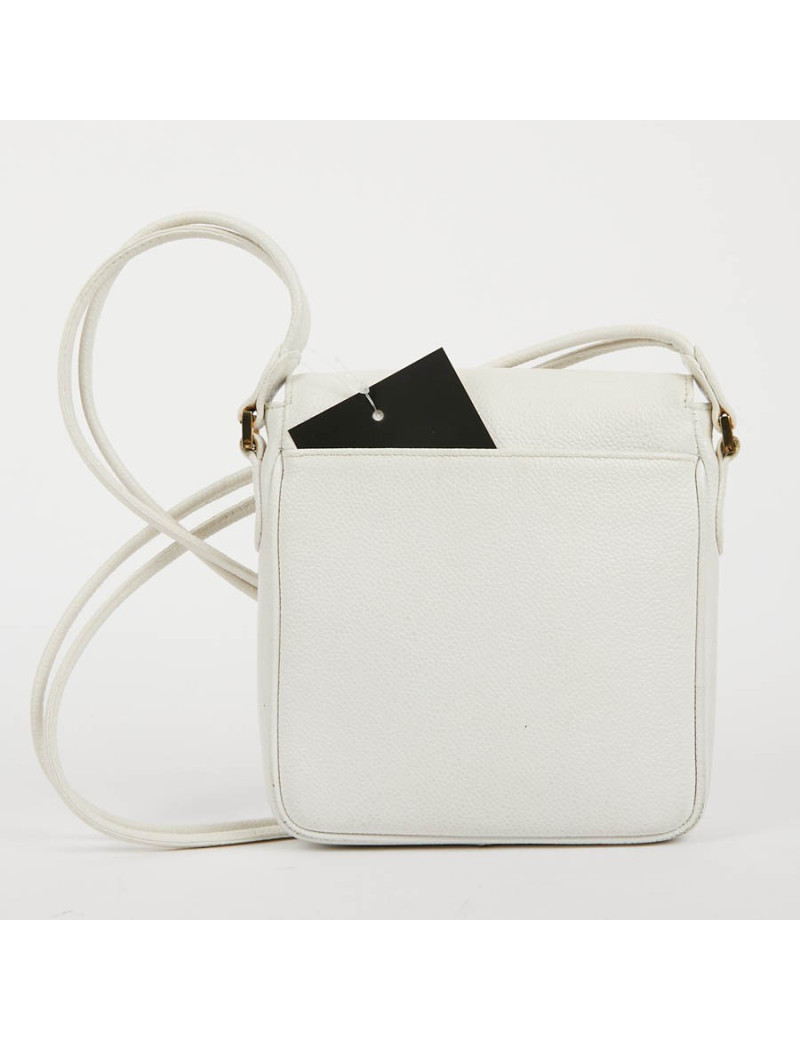 CHANEL Vintage Clutch bag in Grained White Leather