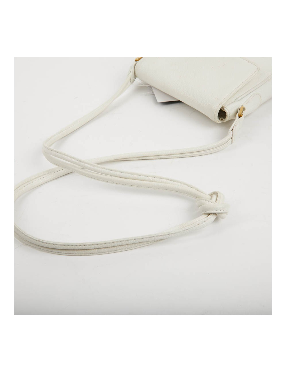CHANEL Vintage Clutch bag in Grained White Leather