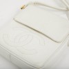 CHANEL Vintage Clutch bag in Grained White Leather