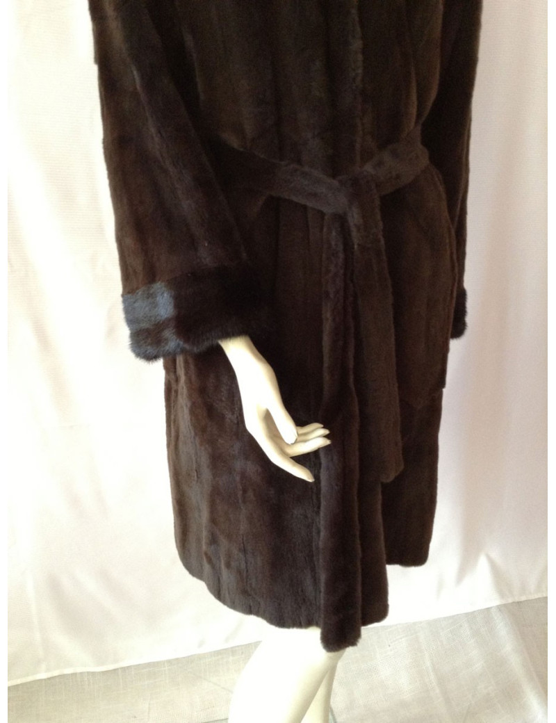 Manteau vison rasé 