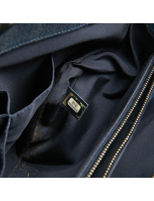 CHANEL Tote Bag in Blue Denim Fabric