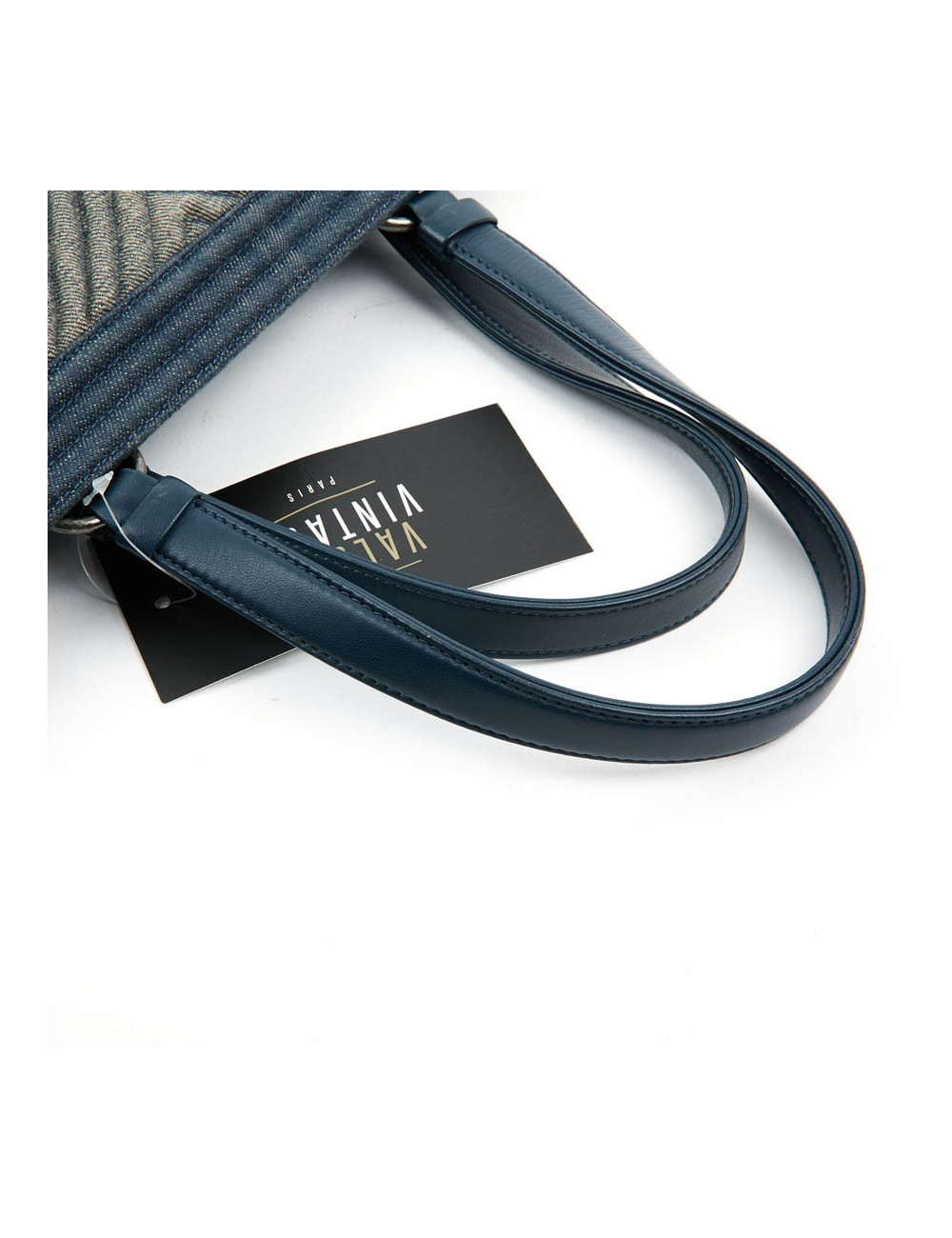 CHANEL Tote Bag in Blue Denim Fabric