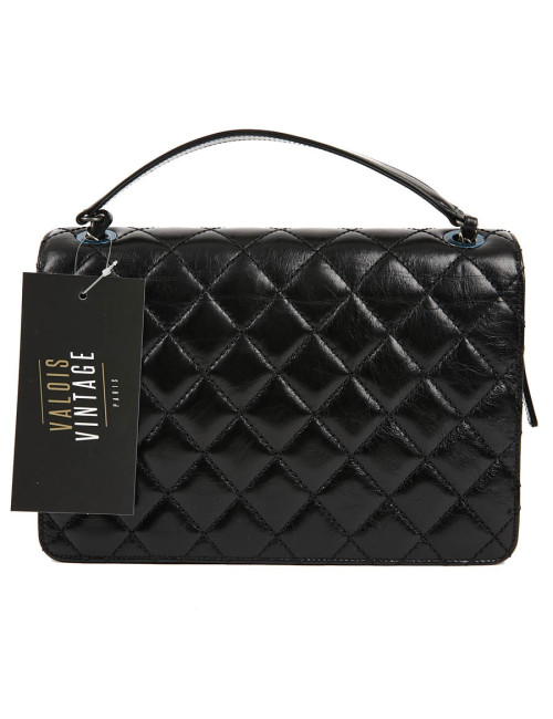 Sac CHANEL cuir vieilli et suède noir