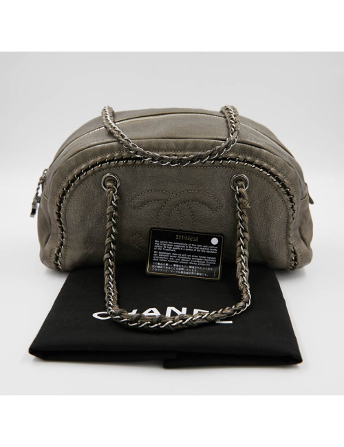 Sac Bowling CHANEL cuir taurillon mordoré