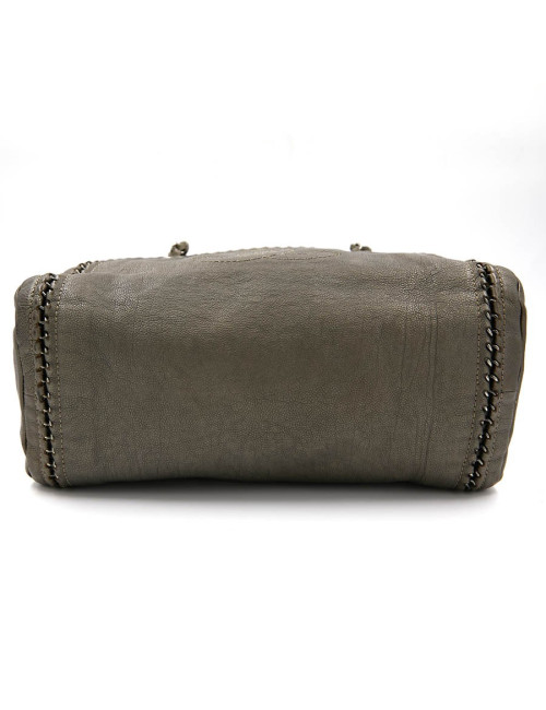 Sac Bowling CHANEL cuir taurillon mordoré