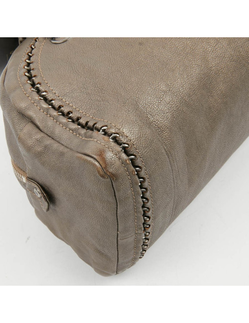 Sac Bowling CHANEL cuir taurillon mordoré