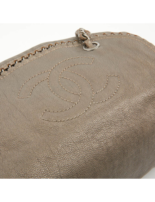 Sac Bowling CHANEL cuir taurillon mordoré