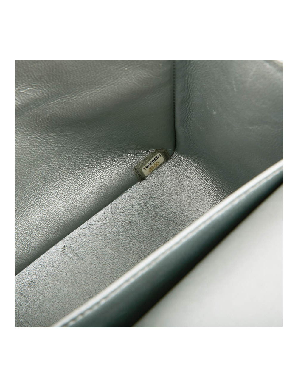 Sac classique CHANEL double rabat argenté