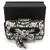 CHANEL Silk and Leather Scarf Bag