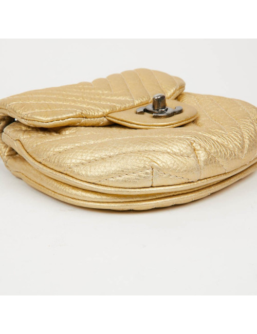 Sac CHANEL bandoulière cuir jaune