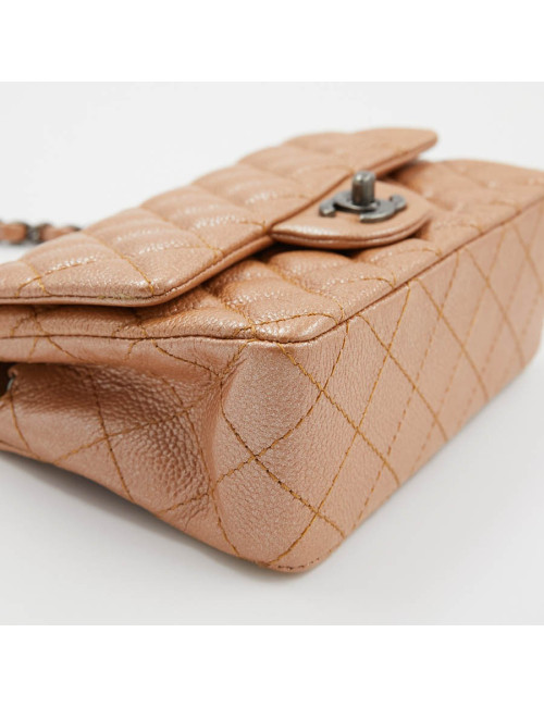 Mini Timeless CHANEL en cuir grainé