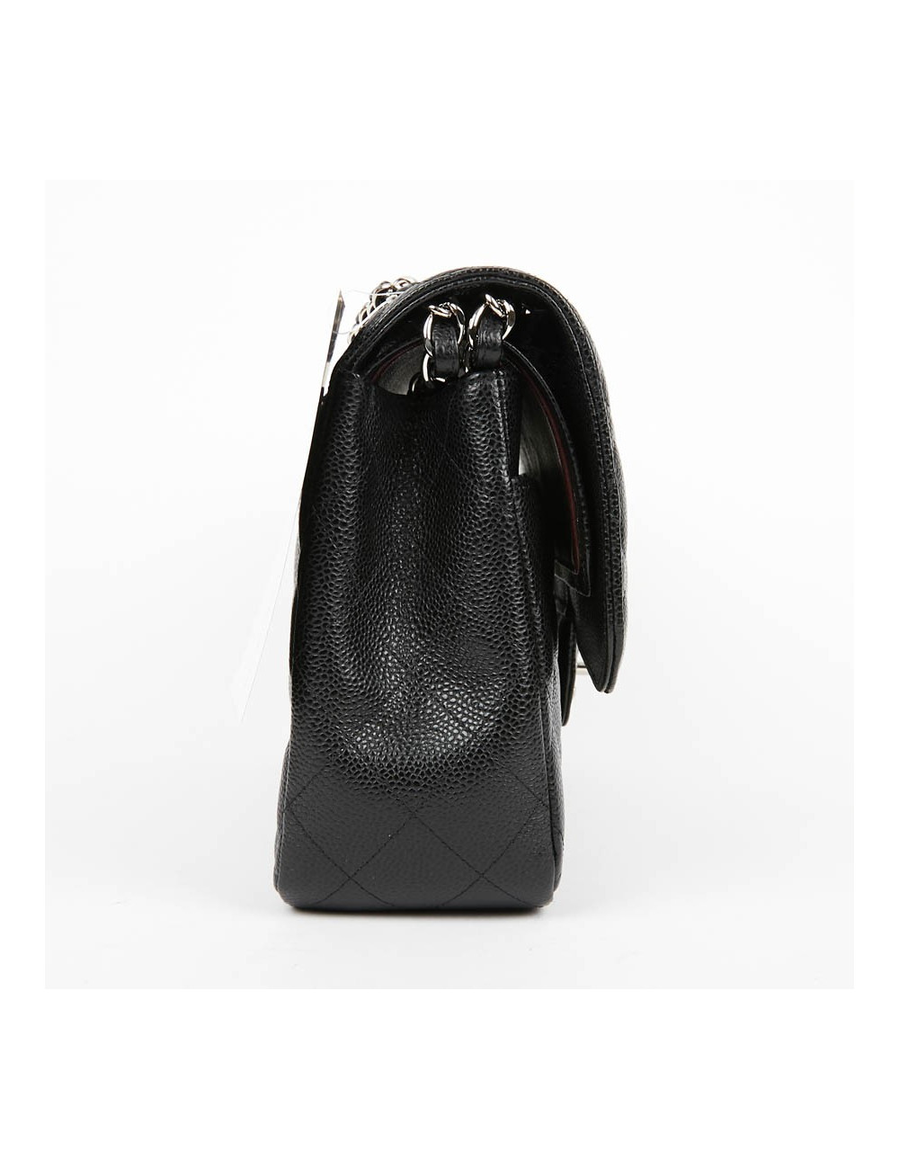 Sac Jumbo CHANEL cuir grainé noir