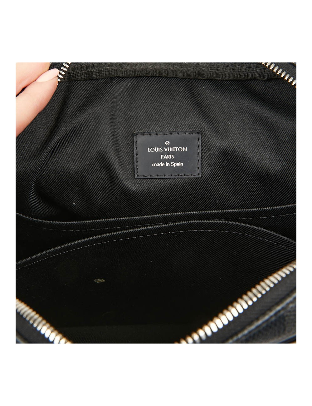 Sac messenger LOUIS VUITTON toile enduite Damier Graphite