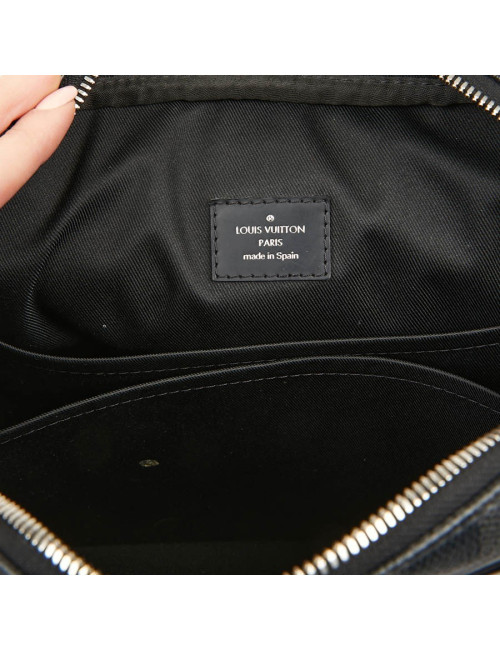 Sac messenger LOUIS VUITTON toile enduite Damier Graphite