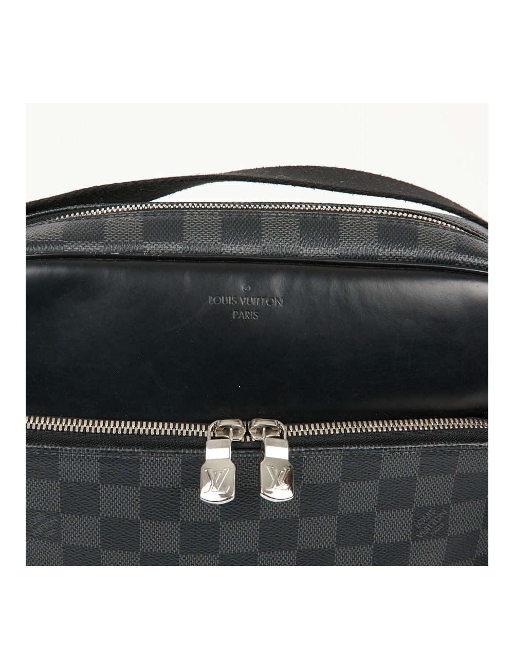 Sac messenger LOUIS VUITTON toile enduite Damier Graphite