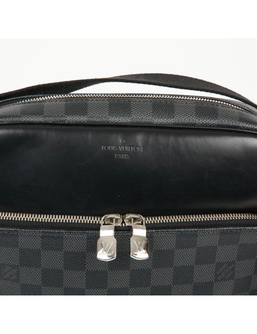 Sac messenger LOUIS VUITTON toile enduite Damier Graphite