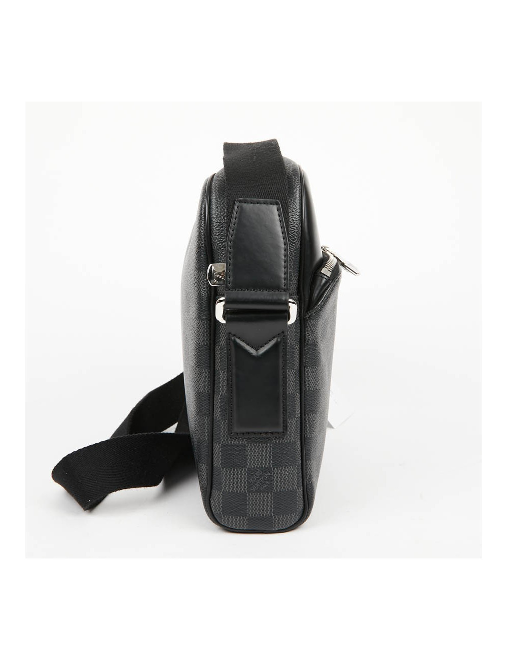 Sac messenger LOUIS VUITTON toile enduite Damier Graphite