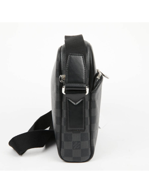 Sac messenger LOUIS VUITTON toile enduite Damier Graphite