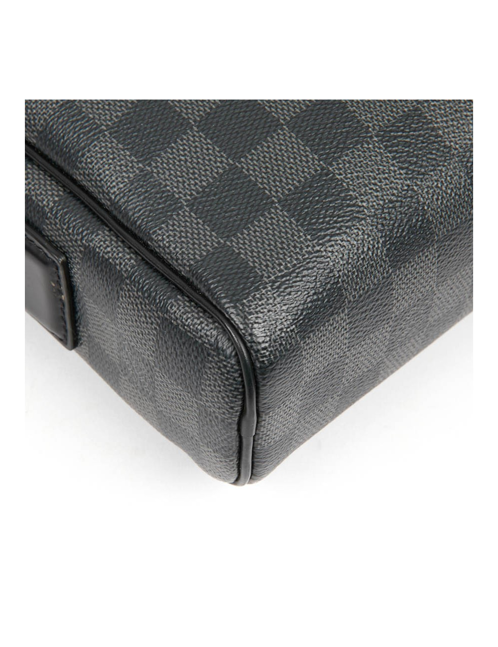 Sac messenger LOUIS VUITTON toile enduite Damier Graphite