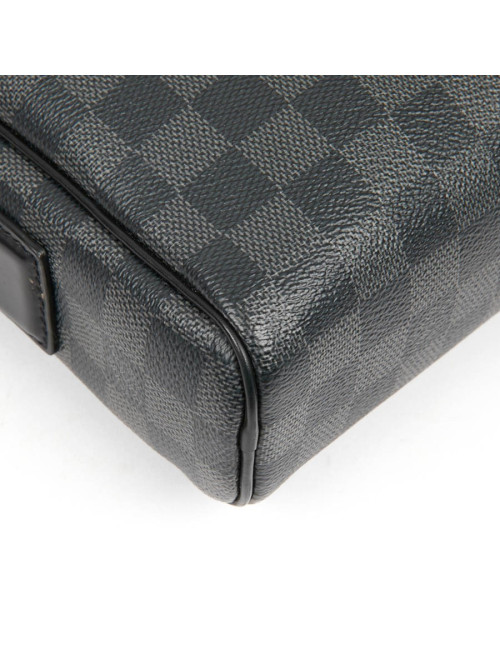 Sac messenger LOUIS VUITTON toile enduite Damier Graphite