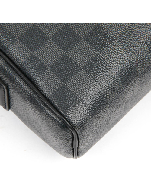 Sac messenger LOUIS VUITTON toile enduite Damier Graphite
