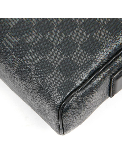 Sac messenger LOUIS VUITTON toile enduite Damier Graphite