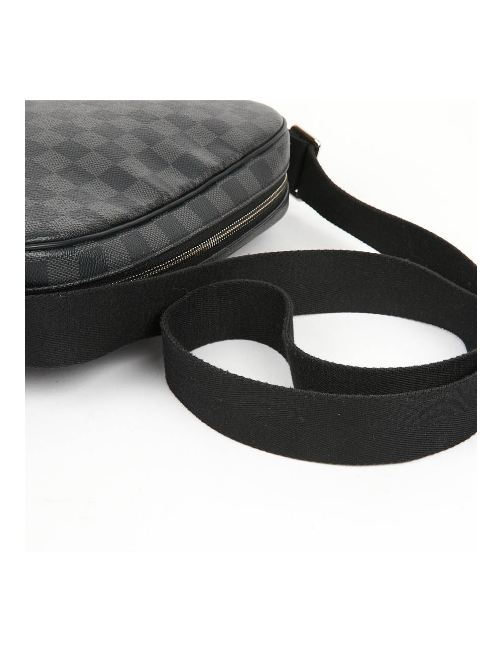 Sac messenger LOUIS VUITTON toile enduite Damier Graphite