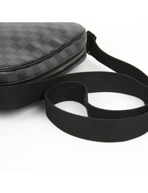 Sac messenger LOUIS VUITTON toile enduite Damier Graphite