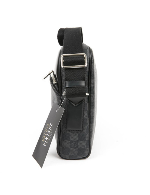 Sac messenger LOUIS VUITTON toile enduite Damier Graphite