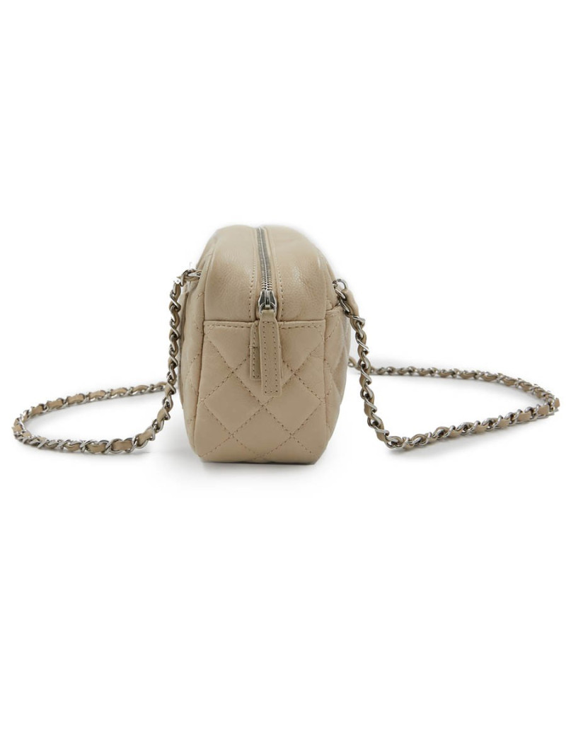 CHANEL Camera Bag in Beige Leather