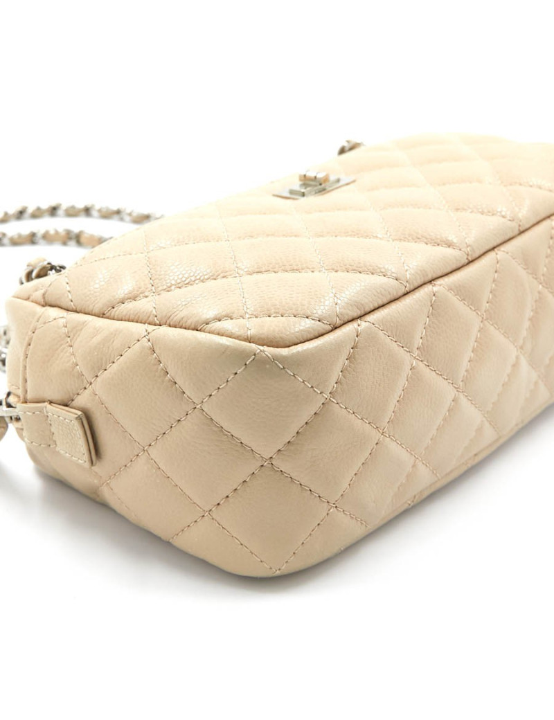 CHANEL Camera Bag in Beige Leather