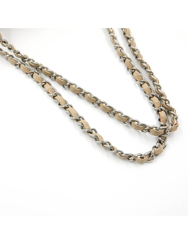 Sac CHANEL Caméra cuir beige