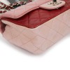 Mini CHANEL Timeless Bag in Tricolor Pink and Red Lambskin Leather