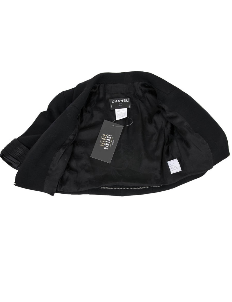 Boléro T34 CHANEL laine noire